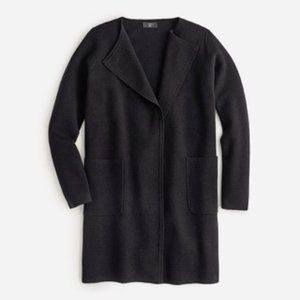 JCrew Juliette Collarless Sweater-Blazer